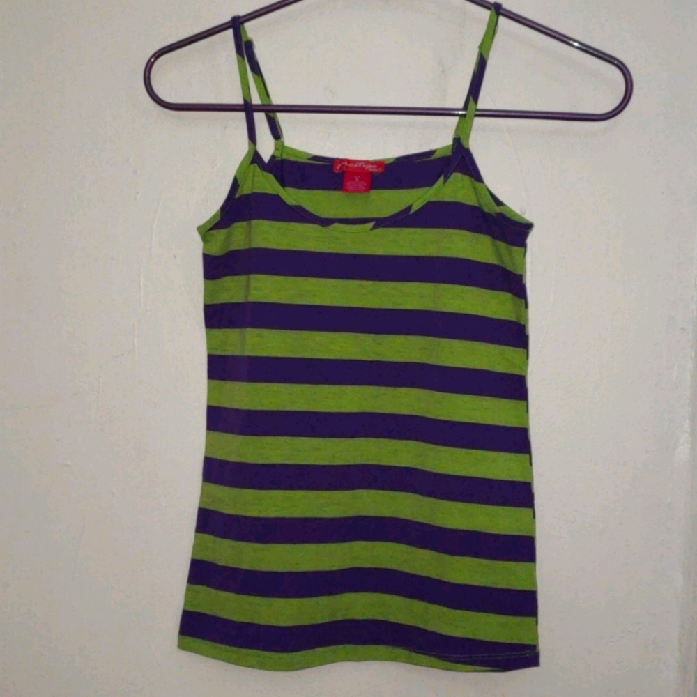 Purple Neon Green Tank Top